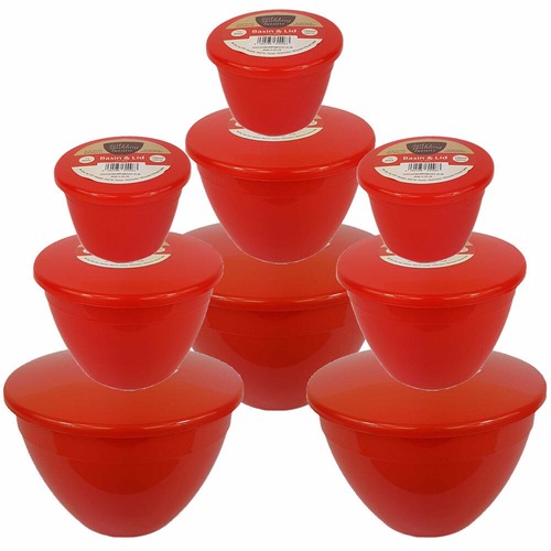 Red christmas pudding bowl - red,
