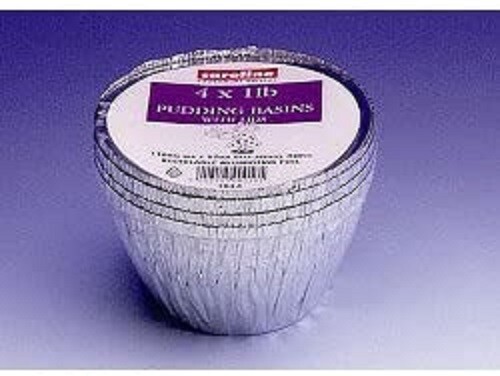 Caroline foil pudding basins - pudding,
