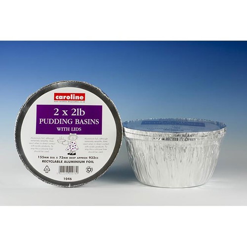 Caroline foil pudding basins - foil,