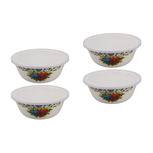 Set enamelware bowl bowls - of,
